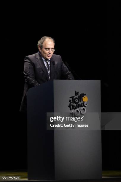 Presentation Tour De France 2013/ 100Th Anniversary Edition /Paul Giacobbi President Of The -Collectivite Territoriale De Corse-Presentatie Ronde Van...