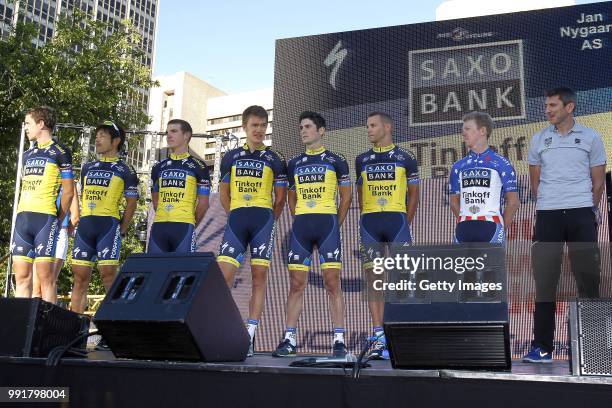 Santos Tour Down Under 2013/ Team Presentationteam Saxo Bank Tinkoff / Chris Sorensen / Takashi Miyazawa / Jay Mccarthy / Christopher /Manuele Boaro...