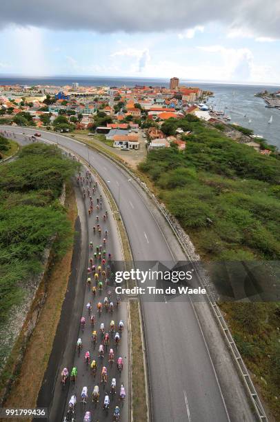 Amstel Curacao Race 2009Illustration Illustratie, Peleton Peloton, Willemstad Punda City Ville, Landscape Paysage Landschap, Tim De Waele/