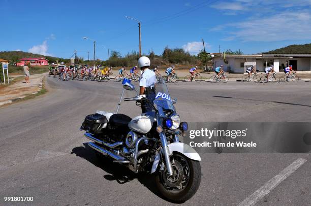 Amstel Curacao Race 2009Illustration Illustratie, Peleton Peloton, Police Politie, Landscape Paysage Landschap, Tim De Waele/