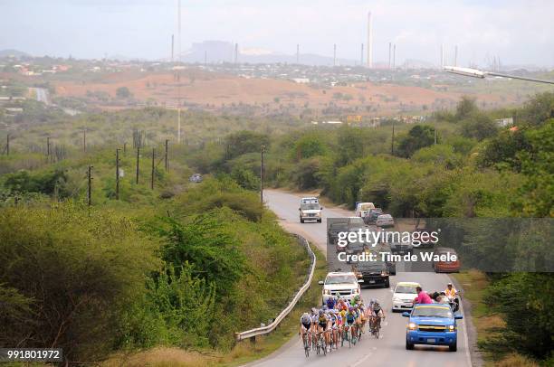 Amstel Curacao Race 2009Illustration Illsutratie, Peleton Peloton, Grote Berg, Landscape Paysage Landschap, , Tim De Waele/