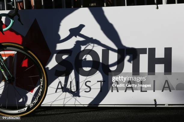 Santos Tour Down Under - People S Choice Classic 2014Ilustration Ilustratie/ Shadow Hombre Schaduw, Dura Ace Shimano Wheel Roue Wiel, Adelaide -...