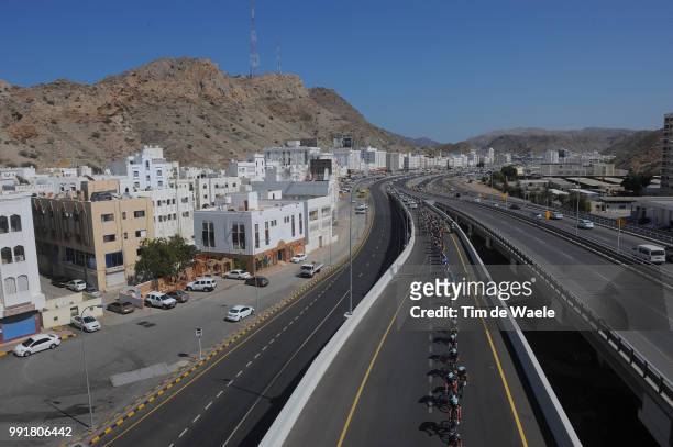 5Th Tour Of Oman 2014, Stage 6 Illustration Illustratie, Peleton Peloton, Muscat City Ville Stad, Landscape Paysage Landschap, As Sifah - Matrah...