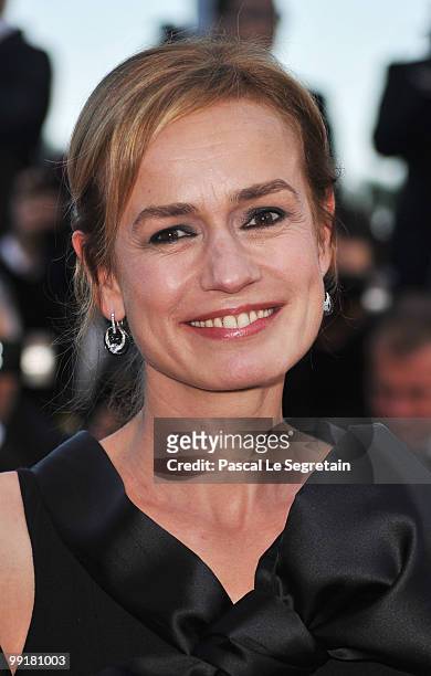 Sandrine Bonnaire attends the 'On Tour' Premiere at the Palais des Festivals during the 63rd Annual Cannes Film Festival on May 13, 2010 in Cannes,...