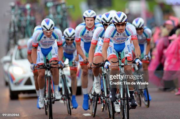 97Th Tour Of Italy 2014, Stage 1 Team Androni Giocattoli Venezuela / Pellizotti Franco / Belletti Manuel / Frapporti Marco / Godoy Yonder /...