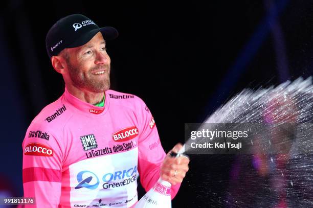 97Th Tour Of Italy 2014, Stage 1 Podium, Tuft Svein Pink Jersey Celebration Joie Vreugde Champagne, Belfast - Belfast / Team Time Trial Contre La...