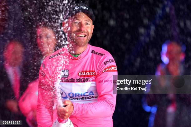 97Th Tour Of Italy 2014, Stage 1 Podium, Tuft Svein Pink Jersey Celebration Joie Vreugde Champagne, Belfast - Belfast / Team Time Trial Contre La...