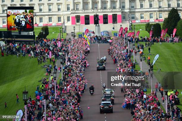 97Th Tour Of Italy 2014, Stage 1 Illustration Illustratie, Public Publiek Spectators Fans Supporters, Stormont Parlement Building Landscape Paysage...