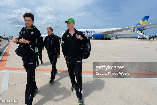 97Th Tour Of Italy 2014, Restday 1 Flens Rick / Bol Jetse / Team Belkin Pro Cycling Team / Flight Transfert From Dublin Towards Bari / Rustdag Jour...