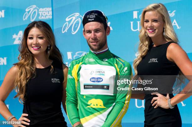 Tour Of California 2014/ Stage 2Podium/ Mark Cavendish Green Points Jersey/ Celebration Joie Vreugde/Folsom-Folsom Time Trial Contre La Montre...