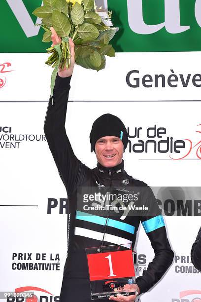 70Th Tour De Romandie 2016, Stage 5Podium/ Froome Christopher Most Agressive Rider, Celebration Joie Vreugde/ Ollon - Geneve /Etape Rit Tdr, ? Tim De...