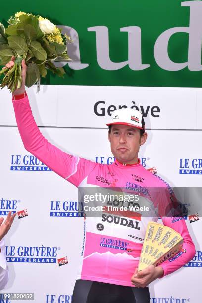 70Th Tour De Romandie 2016, Stage 5Podium/ Armee Sander Pink Mountain Jersey/ Celebration Joie Vreugde/ Ollon - Geneve /Etape Rit Tdr,