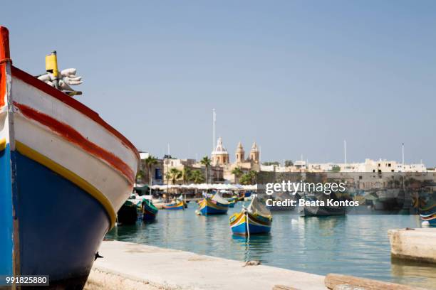 marsaxlokk - marsaxlokk stockfoto's en -beelden