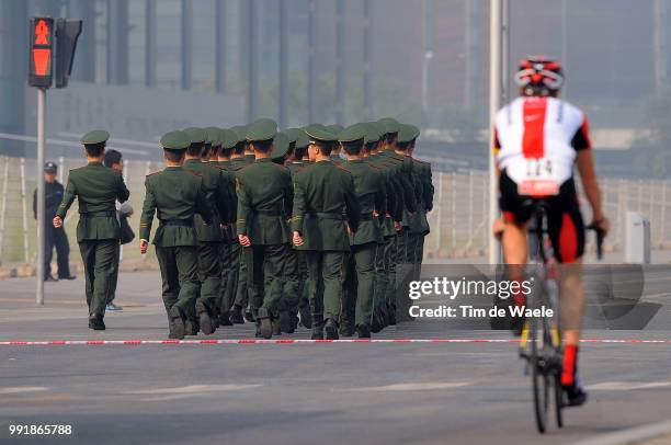 1Th Tour Beijing 2011, Stage 1Illustration Illustratie, Chinees Soldiers Soldats Soldaten, Team Radioshack / Birds Nest Piazza - Water Cube Olympic...