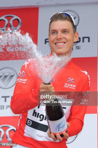 1Th Tour Beijing 2011, Stage 1Podium, Tony Martin Red Leader Jersey, Celebration Joie Vreugde, Birds Nest Piazza - Water Cube Olympic Campus /Time...