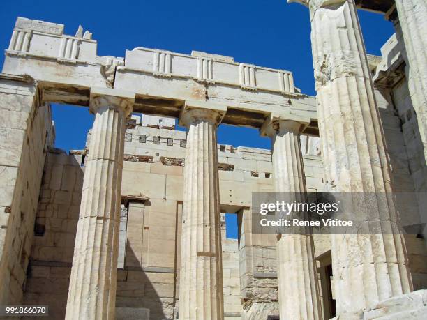 parthenon building, athenian acropolis, athens, gr - gr stock pictures, royalty-free photos & images