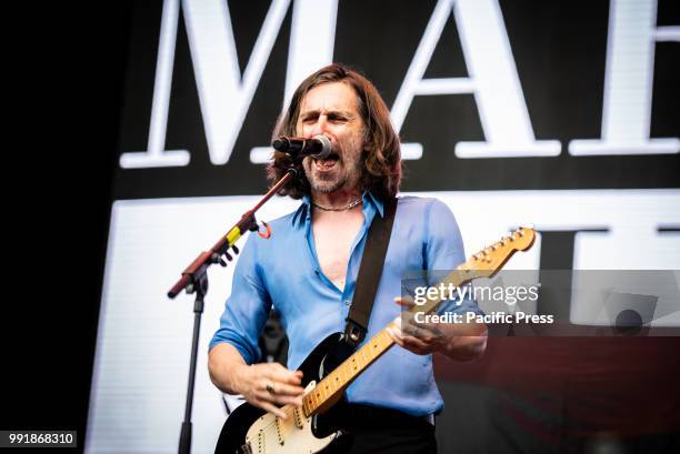 The Italian rock band Marlene Kuntz performing live on stage at the Collisioni Festival 2018, opening for the Depeche Mode "Global Spirit" tour 2018.