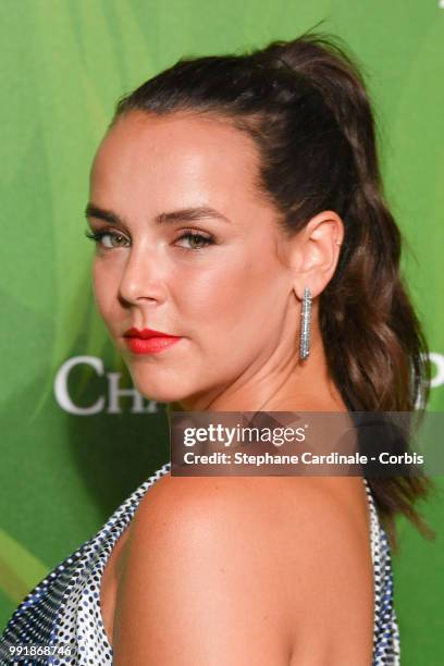 Pauline Ducruet attends the amfAR Paris Dinner 2018 at The Peninsula Hotel on July 4, 2018 in Paris, France.