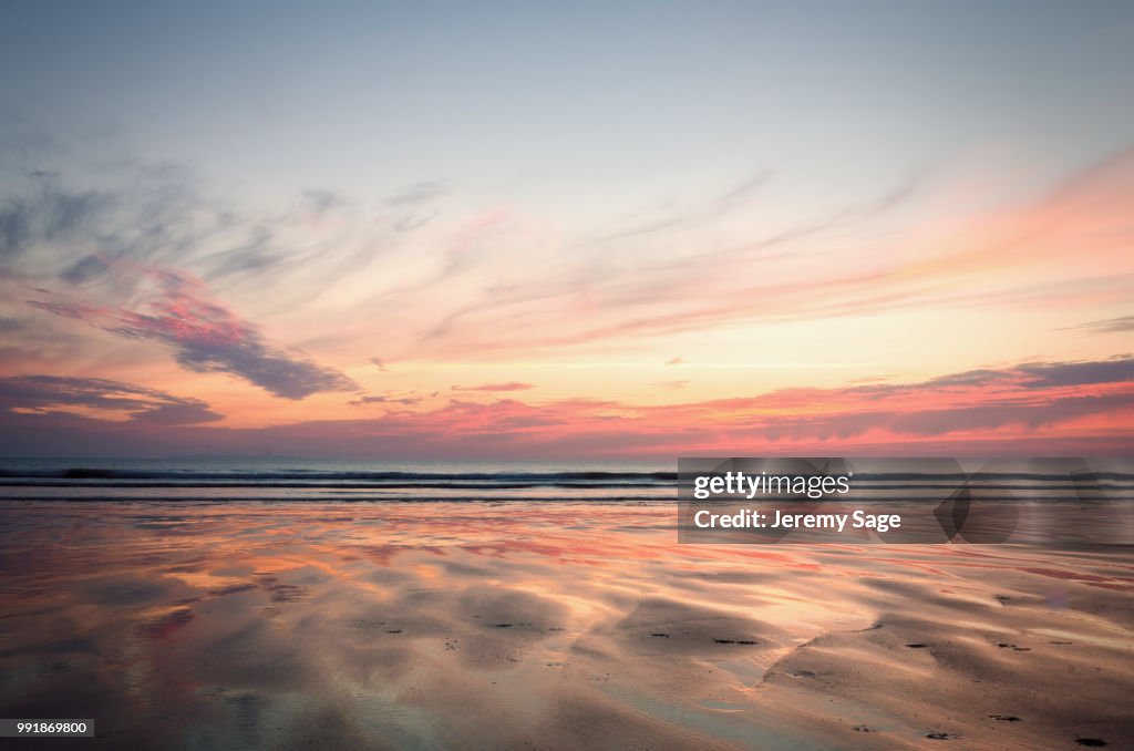 Woolacombe at dusk