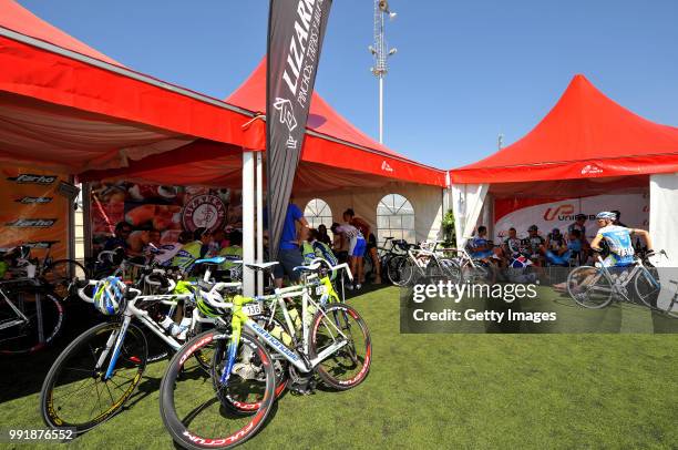 Tour Of Spain, Stage 6Illustration Illustratie, Start Departure Village, Bike Velo Fiets, Ciudad Real - Toledo , Vuelta D'Espagna , Ronde Van Spanje,...