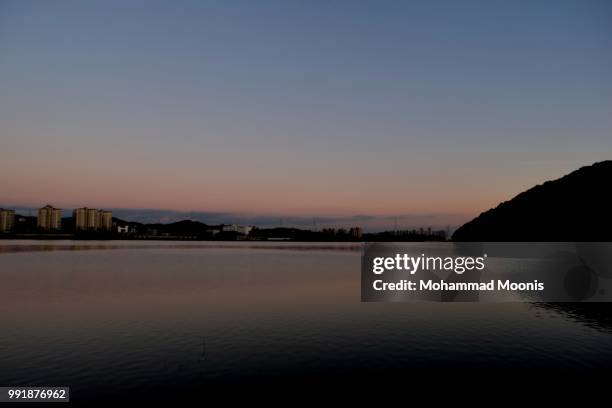 singal lake, yongin, south korea - yongin stock pictures, royalty-free photos & images