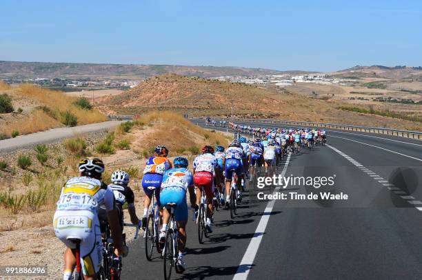 65Th Tour Of Spain 2010, Stage 13Illustration Illustratie, Peleton Peloton, Dessert Woestijn, Landscape Paysage Landschap, Rincon De Soto - Burgos /...