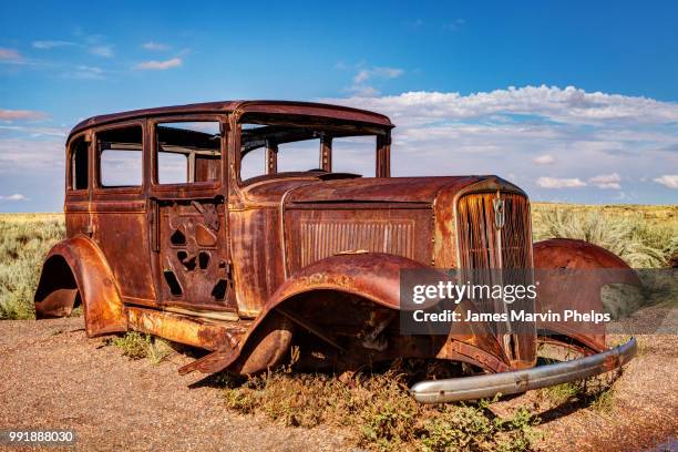 route 66 studebaker - studebaker stockfoto's en -beelden