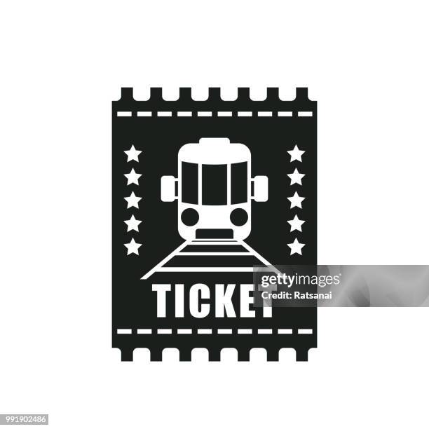 train ticket - train ticket stock illustrations