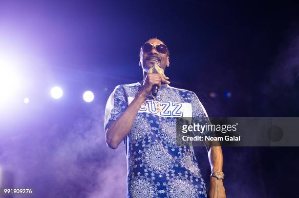 Snoop Dogg performs at the 5th annual Freedom and Fireworks Festival on July 4, 2018 in Jersey City, New Jersey.