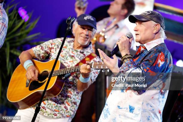 Multi-platinum selling music legend Jimmy Buffett performs with Mike Love from The Beach Boys at the 2018 A Capitol Fourth at the U.S. Capitol, West...