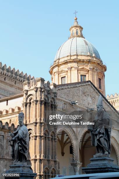 cathedral of palermo - delphine stock pictures, royalty-free photos & images