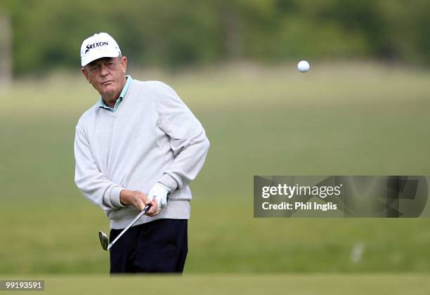 Carl Mason of England in action during the second round of the Handa Senior Masters presented by the Stapleford Forum played at Stapleford Park on...