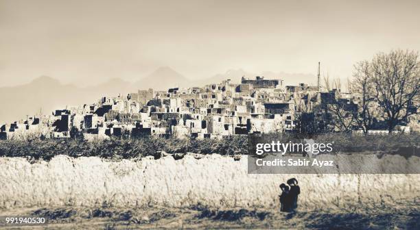 ghost village - afghanistan war stock pictures, royalty-free photos & images