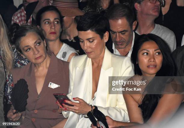 Singer Catherine Ringer from Rita Mitsouko band, Cristina Cordula and Anggun attend the Jean-Paul Gaultier Haute Couture Fall Winter 2018/2019 show...