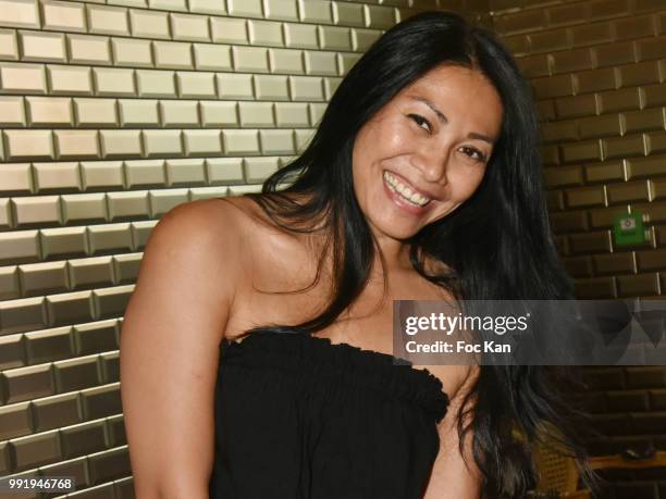 Anggun attends the Jean-Paul Gaultier Haute Couture Fall Winter 2018/2019 show as part of Paris Fashion Week on July 4, 2018 in Paris, France.