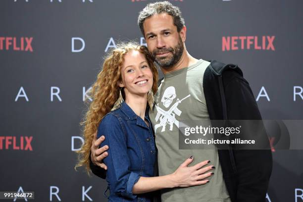 "Evil" Jared Hasselhoff and Sina Valeska Jung arrive at the Europe Premiere of Netflix series 'Dark' in Berlin, Germany, 20 November 2017. Photo:...