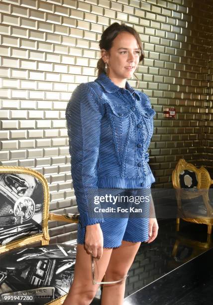 Pauline Ducruet attends the Jean-Paul Gaultier Haute Couture Fall Winter 2018/2019 show as part of Paris Fashion Week on July 4, 2018 in Paris,...