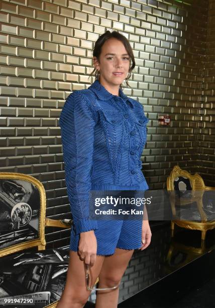 Pauline Ducruet attends the Jean-Paul Gaultier Haute Couture Fall Winter 2018/2019 show as part of Paris Fashion Week on July 4, 2018 in Paris,...