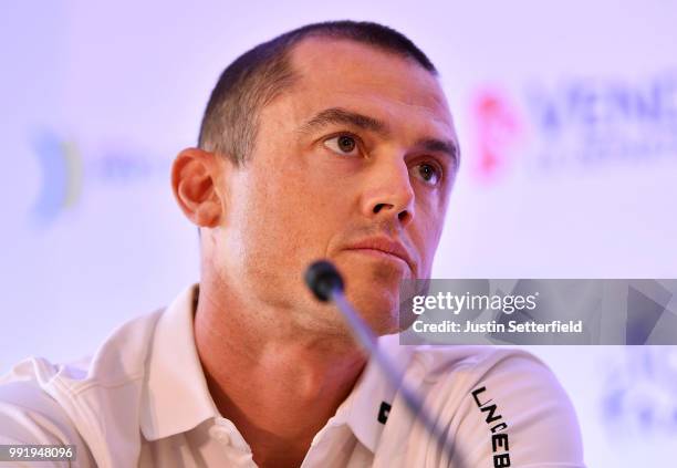 Simon Gerrans of Australia and BMC Racing Team / during the 105th Tour de France 2018, BMC Racing Team press conference / TDF / on July 5, 2018 in Le...