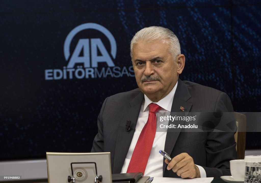 Turkish PM Binali Yildirim speaks exclusively to Anadolu Agency