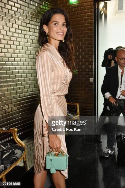 Raica Oliveira attends the Jean-Paul Gaultier Haute Couture Fall Winter 2018/2019 show as part of Paris Fashion Week on July 4, 2018 in Paris, France.