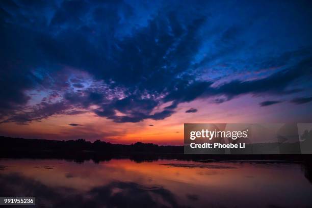 sunset at lake winthrop - winthrop stock pictures, royalty-free photos & images