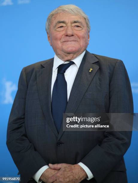 February 2013, Berlin, Germany: The french director Claude Lanzmann during a press meeting for the awarding of the golden bear. Lanzmann has passed...