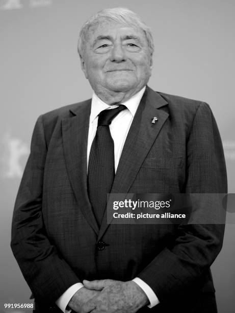 February 2013, Berlin, Germany: The french director Claude Lanzmann during a press meeting for the awarding of the golden bear. Lanzmann has passed...