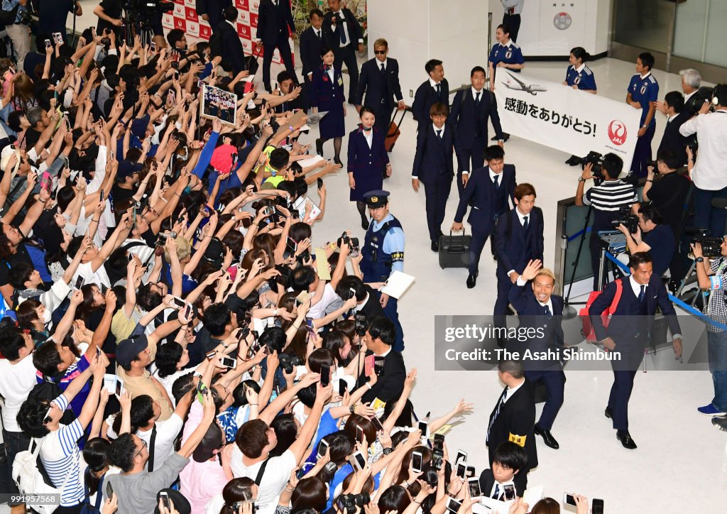 Japan National Team Returns Home