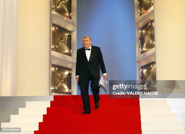 French documentary filmmaker Claude Lanzmann arrives to deliver a speech during the opening ceremony of the 61st edition of the Cannes Film Festival...