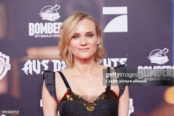 The Hollywood actress Diane Kruger arrives at the premiere of the movie 'Aus dem Nichts' at the Cinemaxx in Hamburg, Germany, 21 November 2017. The...