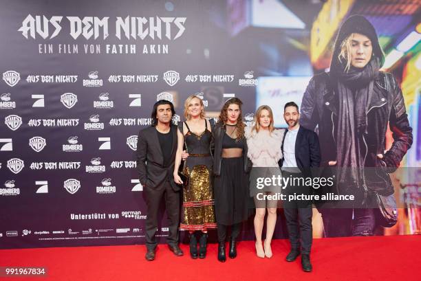 The director Fatih Akin , the actors Diane Kruger, Samia Chancrin, Hanna Hilsdorf and Denis Moschitto arrive at the premiere of the movie 'Aus dem...