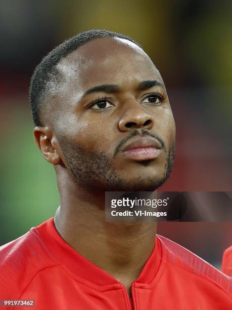 Raheem Sterling of England during the 2018 FIFA World Cup Russia round of 16 match between Columbia and England at the Spartak stadium on July 03,...