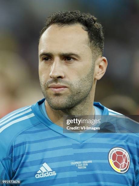 Colombia goalkeeper David Ospina during the 2018 FIFA World Cup Russia round of 16 match between Columbia and England at the Spartak stadium on July...